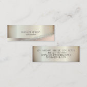 Carte De Visite Mini Cool moderne élégant, géométrique, dentelle (Devant / Derrière)