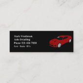 Carte De Visite Mini Cool Simple Minimal Car Auto Detail Service Si (Devant)