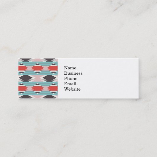 Carte De Visite Mini Copies tribales aztèques de Natif américain de (Devant)