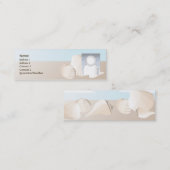 Carte De Visite Mini Coquillages - maigres (Devant / Derrière)