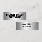 Carte De Visite Mini Corbeille de valet (Devant / Derrière)