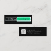 Carte De Visite Mini Cosmétique du maquillage du logo QR Code (Devant / Derrière)