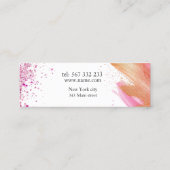 Carte De Visite Mini cosmétiques aquarelle peints (Dos)