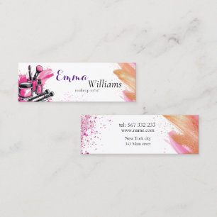 Carte De Visite Mini cosmétiques aquarelle peints