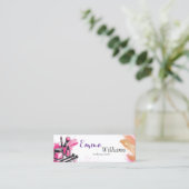 Carte De Visite Mini cosmétiques aquarelle peints (Debout devant)