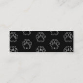 Carte De Visite Mini Coucou à la ligne blanche de l'Amoureux des chiens (Dos)