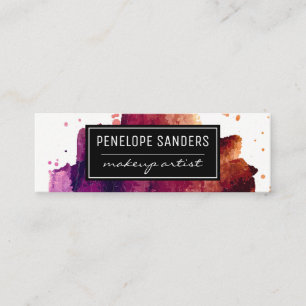 Carte De Visite Mini Couleur expressive brossée