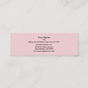 Carte De Visite Mini Couleur solide rose pâle