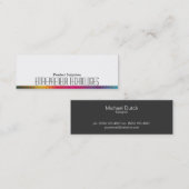 Carte De Visite Mini Couleurs demi-tons (Devant / Derrière)