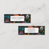 Carte De Visite Mini Couleurs Fleurs Assorties (Devant / Derrière)