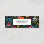 Carte De Visite Mini Couleurs Fleurs Assorties (Dos)