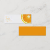 Carte De Visite Mini Coupe orange (Devant / Derrière)