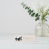 Carte De Visite Mini Couple de chauve-souris à une date (Debout devant)