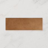 Carte De Visite Mini Coutume celtique élégante de parchemin de shamrock (Dos)