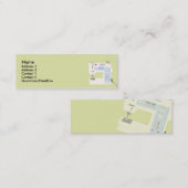 Carte De Visite Mini Couture - maigre (Devant / Derrière)