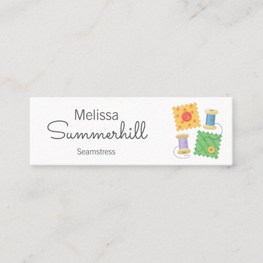 Carte De Visite Mini Couture, Seamstress, Dressmaker (Devant)