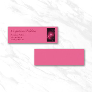 Carte De Visite Mini Couverture de livre rose