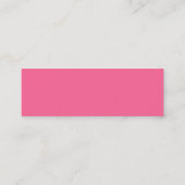 Carte De Visite Mini Couverture de livre rose (Dos)