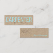 Carte De Visite Mini Couverture géante ouvrée moderne des textes de (Devant / Derrière)