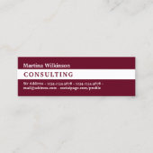 Carte De Visite Mini Couverture horizontale de la ligne de bande (Devant)