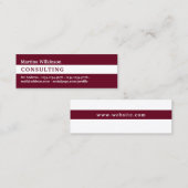 Carte De Visite Mini Couverture horizontale de la ligne de bande (Devant / Derrière)