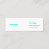 Carte De Visite Mini Couverture moderne de minimalisme (Dos)