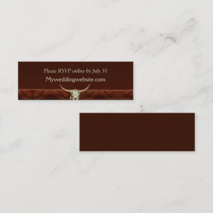 Carte De Visite Mini Crâne rousse Mariage