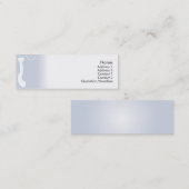 Carte De Visite Mini Cravate bleue - maigre (Devant / Derrière)