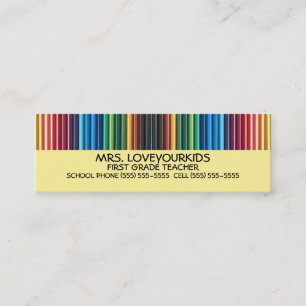 Carte De Visite Mini Crayons colorés