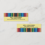 Carte De Visite Mini Crayons colorés (Devant / Derrière)
