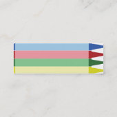 Carte De Visite Mini Crayons - maigres (Dos)
