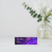 Carte De Visite Mini CRAZY PHOTON MONOGRAMME gemme violette (Debout devant)