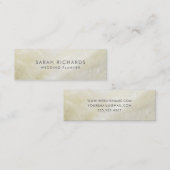 Carte De Visite Mini Cream Mother of Pearl Simple Shell (Devant / Derrière)
