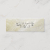Carte De Visite Mini Cream Mother of Pearl Simple Shell (Dos)