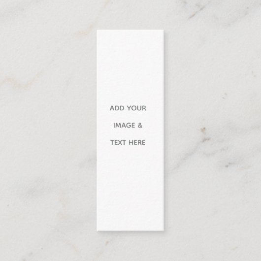 Carte De Visite Mini Create Your Own white (Devant)
