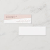 Carte De Visite Mini Créatif tendance Moderne Propre Modèle Professionn (Devant / Derrière)