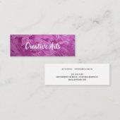 Carte De Visite Mini Créatif | Trucs de brosse | Artiste (Devant / Derrière)