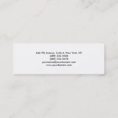 Carte De Visite Mini Création professionnelle blanche et lisse (Dos)