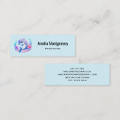 Carte De Visite Mini Créature Mer Dauphin Cute (Devant / Derrière)