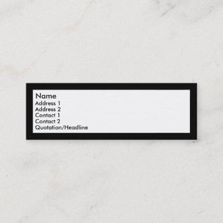 Carte De Visite Mini Créez votre propre