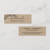 Carte De Visite Mini Créez votre propre laurier Feuille vert (Devant / Derrière)