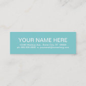 Carte De Visite Mini CRÈME DE GLACE rétro (Dos)