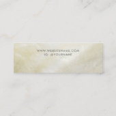 Carte De Visite Mini Crème Mère de Pearl Display oreille (Dos)