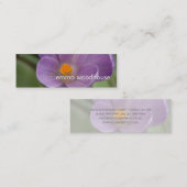 Carte De Visite Mini Crocus mauve PICT5930 (Devant / Derrière)
