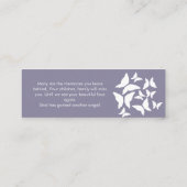 Carte De Visite Mini Croix des funérailles commémoratives Signet de pap (Dos)