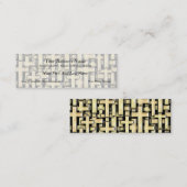 Carte De Visite Mini Croix d'or (Devant / Derrière)