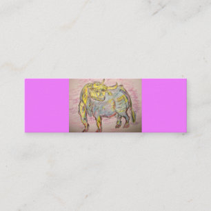 Carte De Visite Mini Croquis Bull