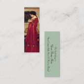 Carte De Visite Mini Crystal Ball Signet par John W. Waterhouse (Devant / Derrière)