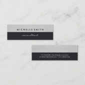 Carte De Visite Mini Cuir à deux tons (Devant / Derrière)