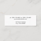 Carte De Visite Mini Cuir Faux classique (Dos)